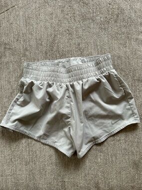 Nike Women's Light Beige Athletic Shorts